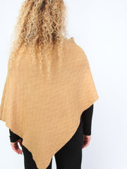 Krone 1 knitted poncho with zigzag