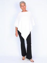 Classic knitted poncho
