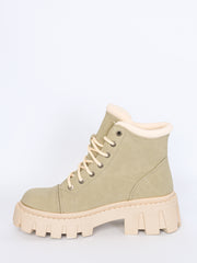 Støvler m. Snøre khaki by Krone 1