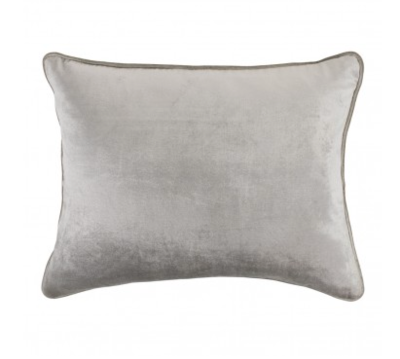 ottoman velvet smock beige 50x50cm