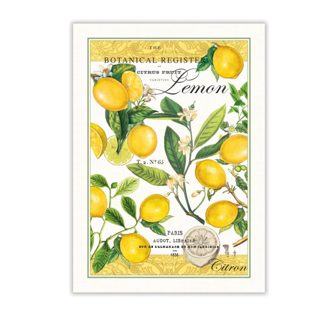 Tea towel (TOW008) LEMON BASIL