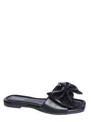 Flat sandals with bow