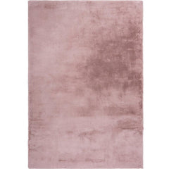 Imiteret pels gulvtæppe rosa 160cm x 230cm