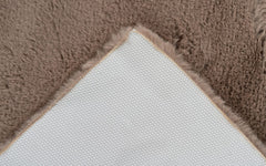 Bademåtte i Imiteret Pels – Brun, 50 x 90 cm