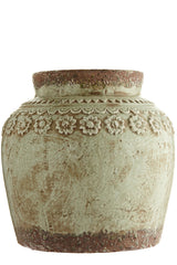 Moss Jar Medium – Rustik dekorationskrukke med patineret finish