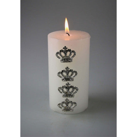 Kerzenstecker Sølv Krone 3 cm