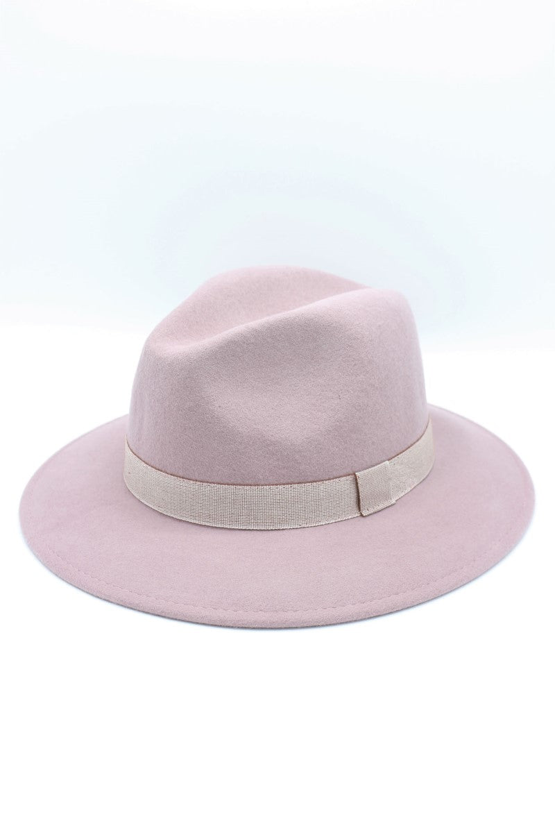 Italian wool hat with ribbon