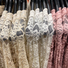 Lang blonde skjorte creme - 110cm by Krone 1