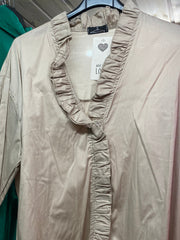 Skjorte med flæse sort - 120cm by Krone 1