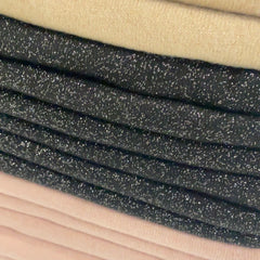 Cashmere stola med glimmer sort
