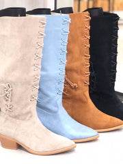 Cowboy boots with fringe