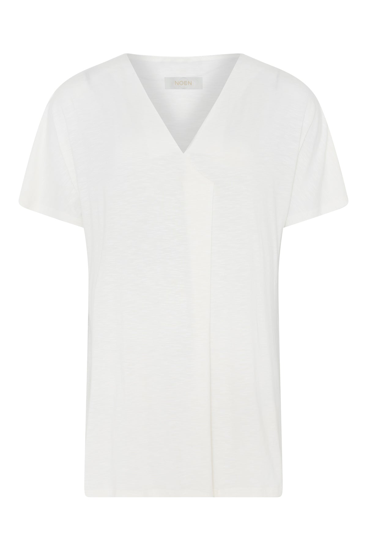 Some t-shirt with v-neck cream