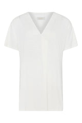Some t-shirt with v-neck cream