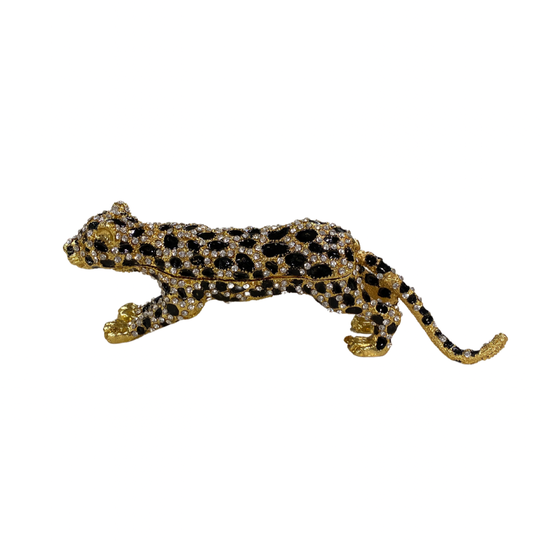 JEWELERY BOX LEOPARD 22 CM META