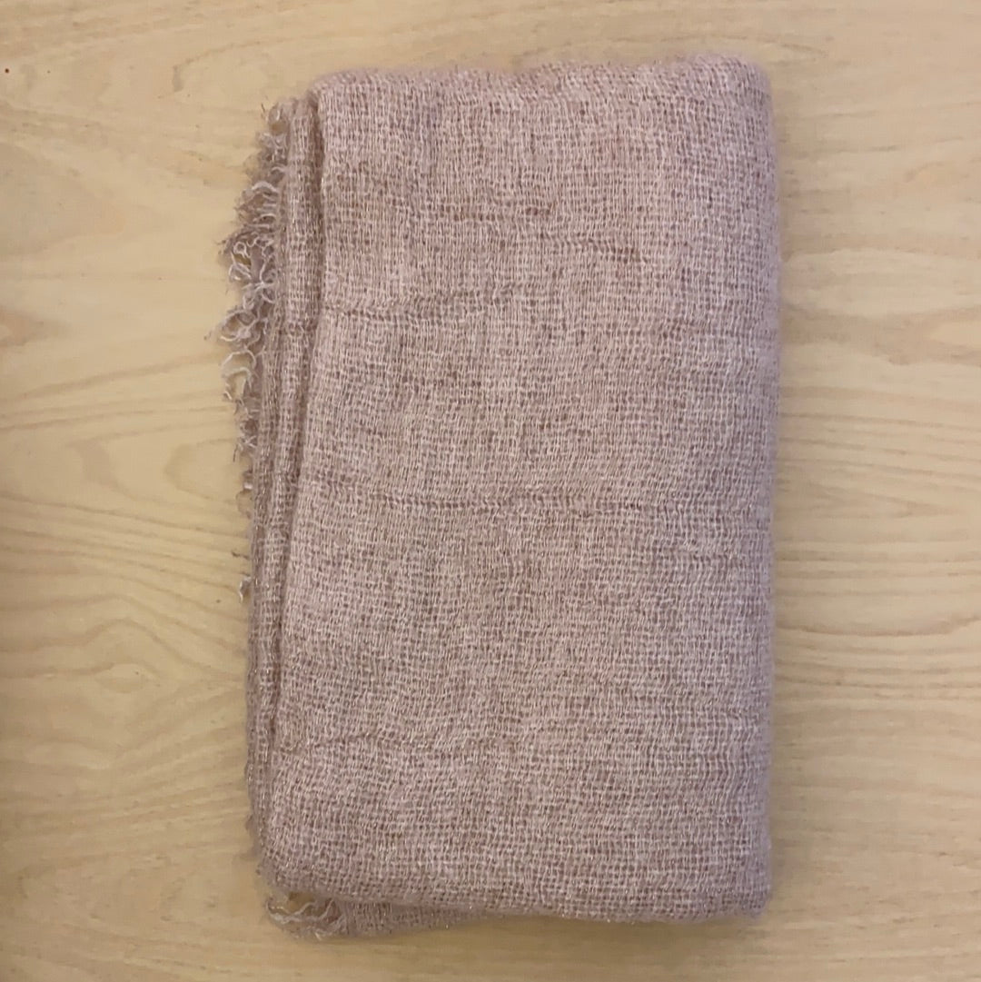 Scarf with glitter gold