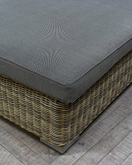 Lazice Lounge, Sofa two split, Gray Cushions, Weatherproof wicker
