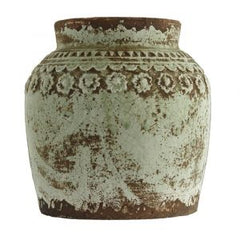 Moss Jar Small Dekorativ keramik krukke i mosgrøn