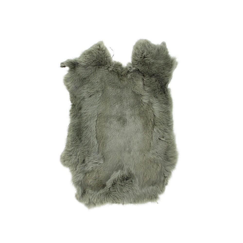 Khaki colored rabbit skin for decoration 40x30x2cm