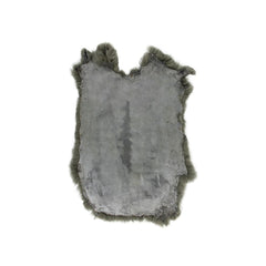 Khaki colored rabbit skin for decoration 40x30x2cm