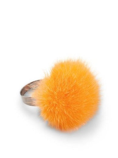 Crown 1 - Ring with mink fur