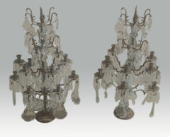 Table lamp with glass
