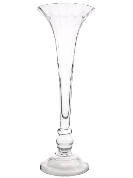 High vase with grooves