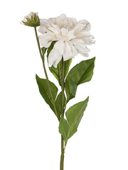 Flower dahlia white 85cm