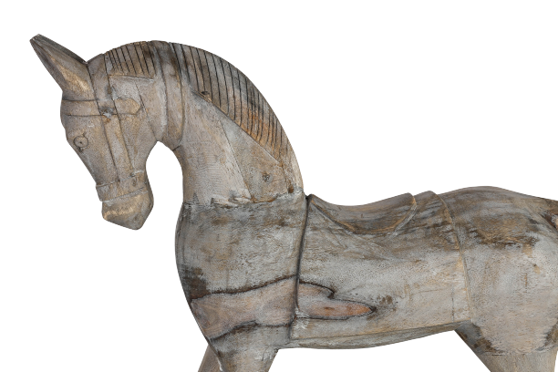 Gray rocking horse 60x65cm
